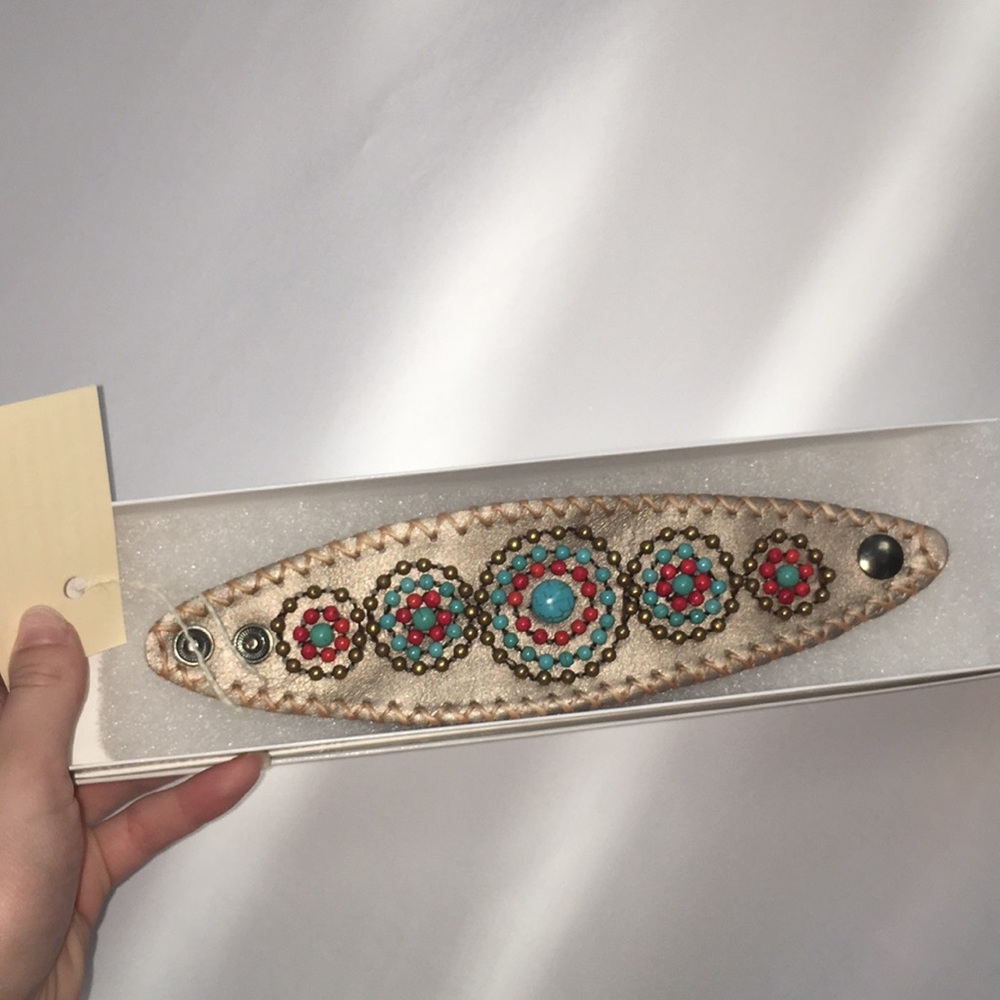 Kaleidoscope Leather Bracelet Accidental Buddhist